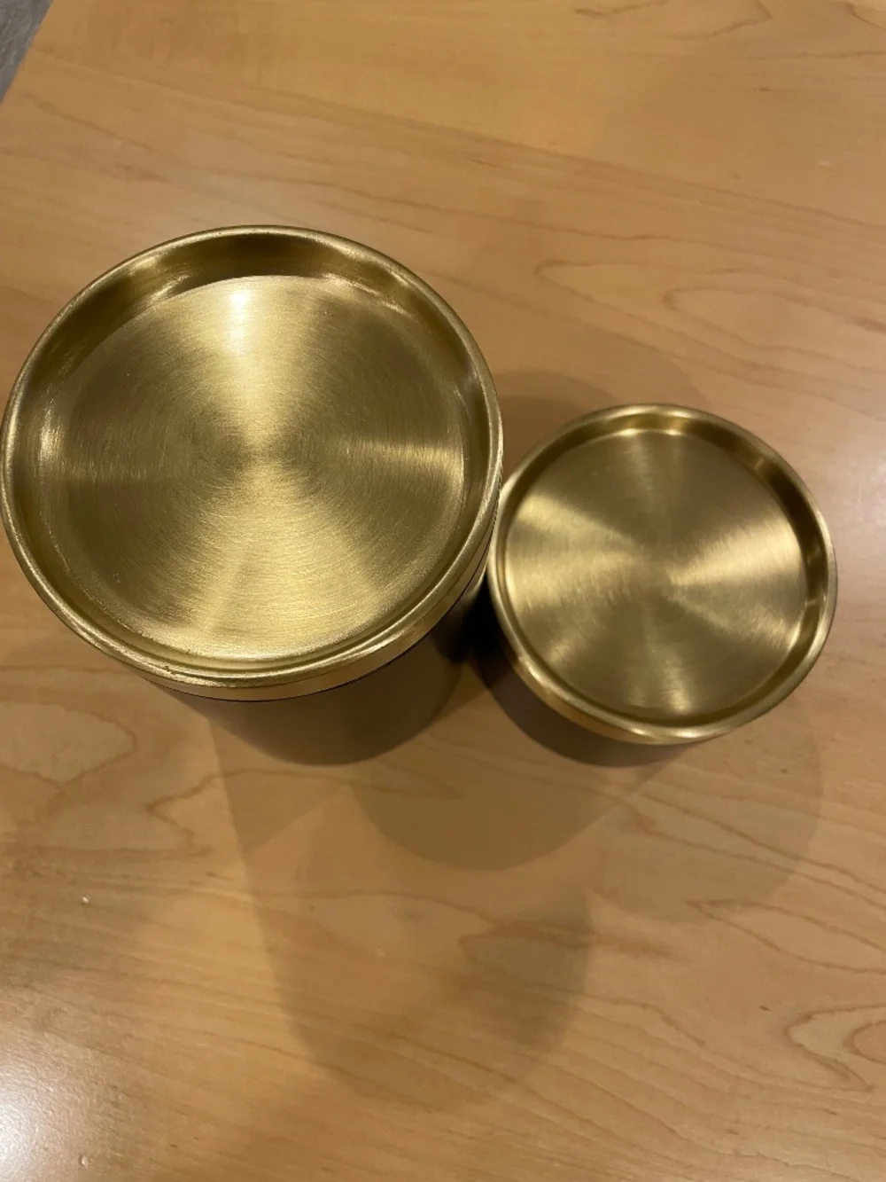 Crate&Barrel candle holders.